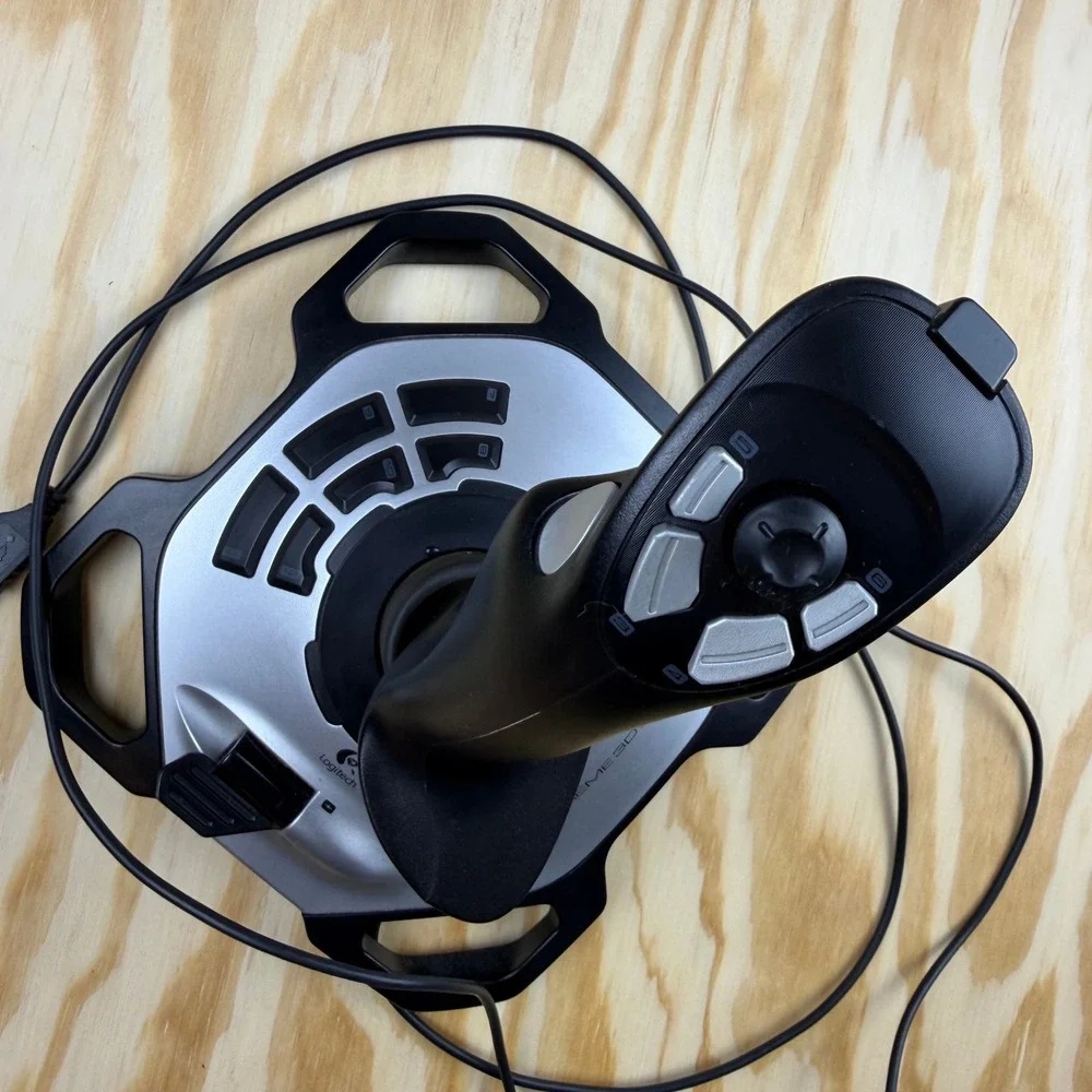 LOGITECH Extreme 3D PRO X3D J-UK17 USB Flight PC USB Simulator Joystick TESTED